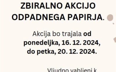 Zbiralna akcija odpadnega papirja